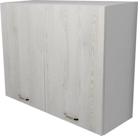 Corp Superior Lecce, 2 Usi, Pin Alb/Alb, 80 x 30 x 65 cm