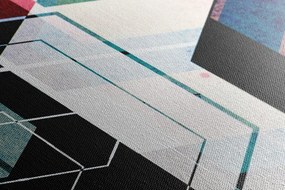 Tablou ornament geometric viu colorat