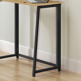 Masă de scris ZARIMO pliabilă 80x40 cm, stejar artisan