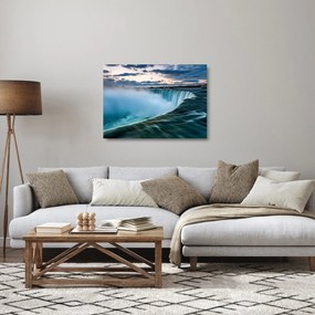 Tablou pe sticlă cu cascadele (70x50 cm)