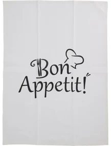 Prosop de bucătărie alb, 45 x 70 cm, set de 2 buc.