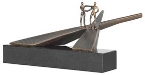 Statueta bronz masiv "La rascruce"
