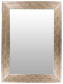 Oglinda dreptunghiulara cu rama din polistiren argintie/aurie Harper, 79cm (L) x 59cm (L) x 1,8cm (H)