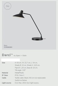 Veioza, lampa de masa design modern Darci 2120565003 NL