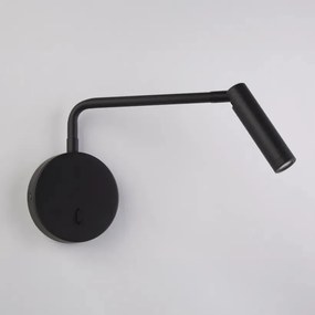 Aplica de perete cu reader LED Blackfriars negru