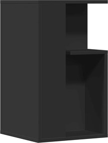 vidaXL Masă laterală, negru, 35x35x60 cm, lemn compozit
