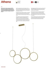 Lustră LED dimabilă pe cablu ATHENA LED/40W/230V CRI98 negru Redo 01-3384