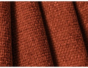 Colțar modular cărămiziu cu tapițerie din chenille Lupine – Micadoni