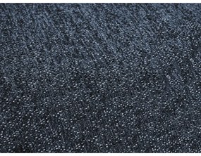 Colțar albastru închis extensibil/cu spațiu de depozitare cu tapițerie din chenille (cu colț pe partea dreaptă/cu șezlong) Everest – Bobochic Paris