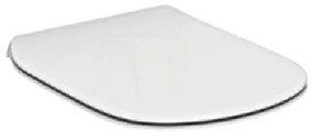 Capac WC Ideal Standard Tesi slim cu inchidere lenta, alb - T352701