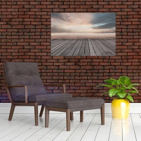 Tablou - Pier la apus de soare (90x60 cm)