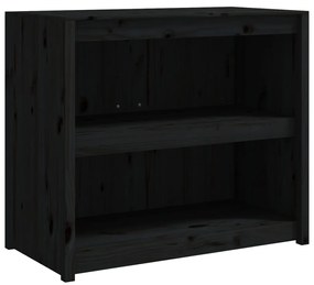 832347 vidaXL Dulap bucătărie de exterior negru, 106x55x92 cm, lemn masiv pin
