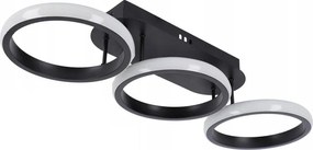 Plafonieră dimabilă LED/30W/230V 3000-6500K neagră Wi-Fi Tuya + telecomandă