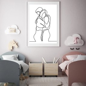 Poster - Dragoste dintr-o linie (A4)