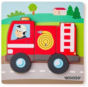 Woody Puzzle Baby Pompier