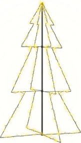 vidaXL Brad Crăciun conic 240 LED-uri, 118x180 cm, interior & exterior