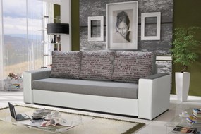 Canapea trei locuri Lavenda (gri + Alb). 616004