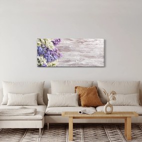 Tablou - Liliac pe lemn (120x50 cm)