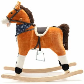 Cal balansoar cu melodie si esarfa Baby Mix Zeus,68 x 55 cm