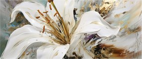 Tablou - Abstracție cu crin (120x50 cm)
