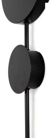 Aplica de perete LED design ambiental SHADOW 2S negru