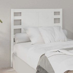 818751 vidaXL Tăblie de pat, alb, 96x4x100 cm, lemn masiv de pin