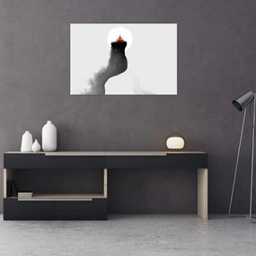 Tablou - Meditație în vârf (90x60 cm)