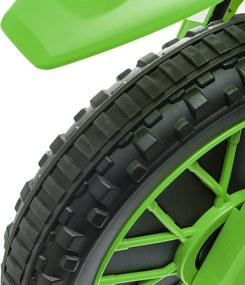 HOMCOM Motocicleta Electrica Copii 3-5 Ani 12V Baterie Recarregabil Rotite Verde | Aosom Romania
