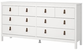 Comodă albă joasă 159x80 cm Madrid – Tvilum