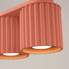 Sollux SL.1825 - Lampă spot AURA 2xGU10/10W/230V roz