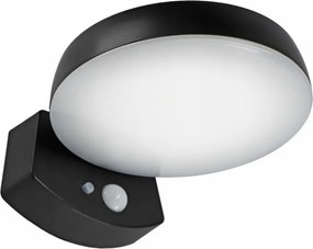 Aplică de perete solară LED cu senzor LED/3W/3,7V 1800 mAh IP54 negru