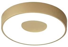 Plafoniera LED Smart dimabila cu telecomanda COIN 38cm aurie