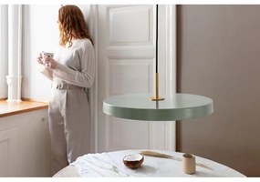 Lustră verde-deschis LED cu abajur din metal ø 43 cm Asteria – UMAGE