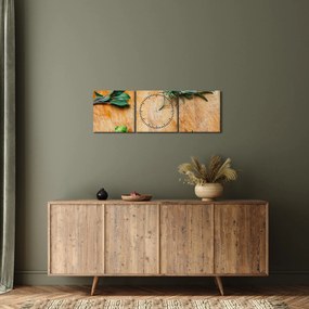 Tablou - Ierburi (cu ceas) (90x30 cm)