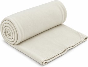 Patura fleece MELVIRA DUO, crem deschisă Dimensiune: 180 x 200 cm