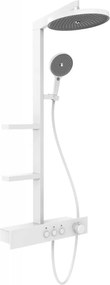 Mexen Plex set de duș montat pe perete cu duș și baterie, alb - 78103-20