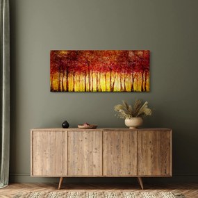 Tablou - Pictura pădurii cu frunziș (120x50 cm)