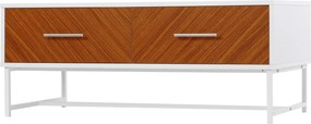 HOMCOM Măsuță de Cafea Modernă, Masă de Cocktail Rectangulară cu Sertare și Compartiment de Depozitare Deschis, 100x50x40cm | Aosom România