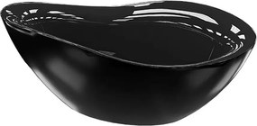 Cada freestanding Rune Oddny acril negru lucios 180x89 cm