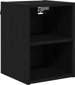 vidaXL Dulap suspendat Stejar Negru 30 x 29,5 x 40 cm Lemn compozit