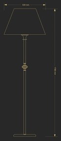 Lampadar elegant design clasic Cristal Scholer San Marino
