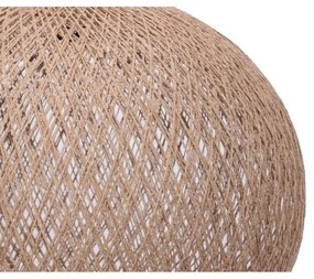 Lustră bej cu abajur din iută ø 38 cm – Opviq lights