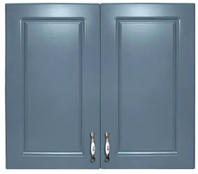 Corp superior 80. cu 2 usi Zebra MDF albastru