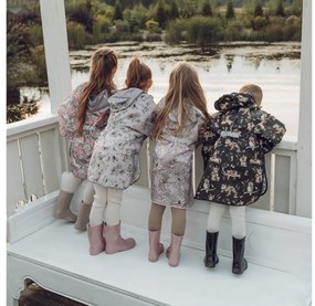 Pelerina de Ploaie pentru Copii, Poncho pentru ploaie 1,5-8 ani ,   Peony Dreamland