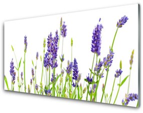 Tablouri acrilice Flori Floral Verde Violet Alb