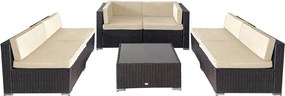 Set mobilier de grădină colțar Avenberg CASA