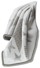 Patura Baby 18103c, 75x100 cm, acril, alb/crem
