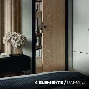 Usa de interior PORTA colectia 4 Elemente - PAMANT model Z1 180-240 mm, Stejar Natural