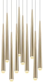 Lustră aurie LED ø 30 cm Cala – Trio Select