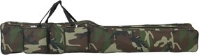 vidaXL Geantă pentru undiță, verde camuflaj, 160 cm, țesătură oxford